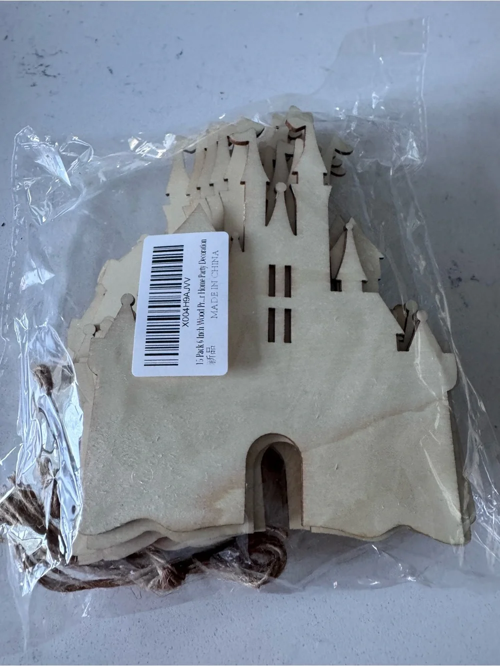 15 Pack 6 Inch Wood Castle Cutouts Unfinished Wood Castle